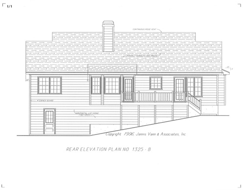 Rear Elevation image of IRVING-B House Plan